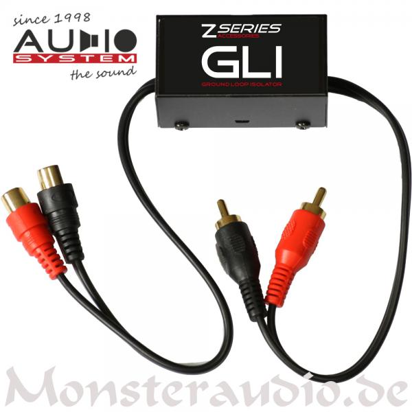 Audio System GLI Entstörfilter Cinchleitung Masseentkoppler Autoradio Verstärker Filter ground-loop-isolator