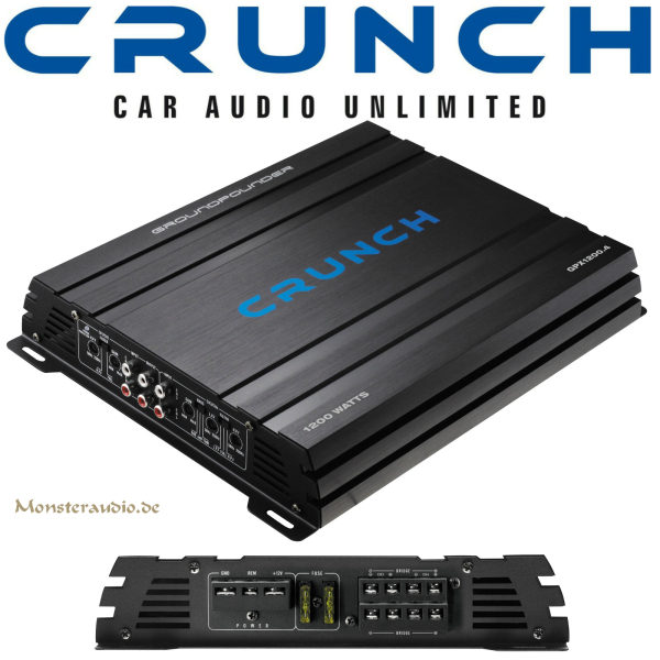 Crunch GPX-1200.4 4-Kanal Verstärker Endstufe GPX1200.4