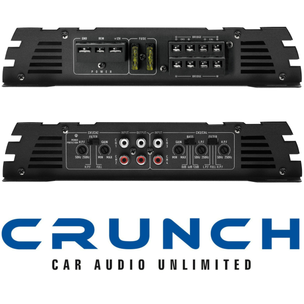 Crunch GPX-1200.4 4-Kanal Verstärker Endstufe GPX1200.4