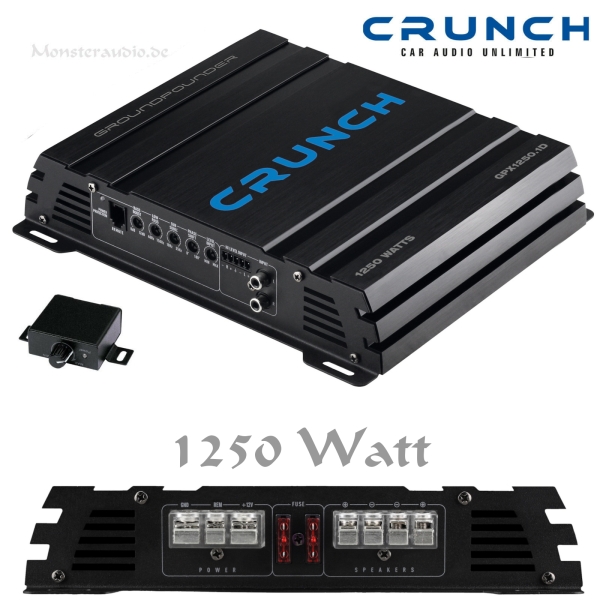 Crunch GPX-1250.1D 1-Kanal Verstärker digital Endstufe GPX1250.1D