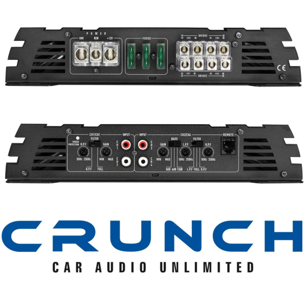 Crunch GPX-1500.4 4-Kanal Verstärker Endstufe GPX1500.4