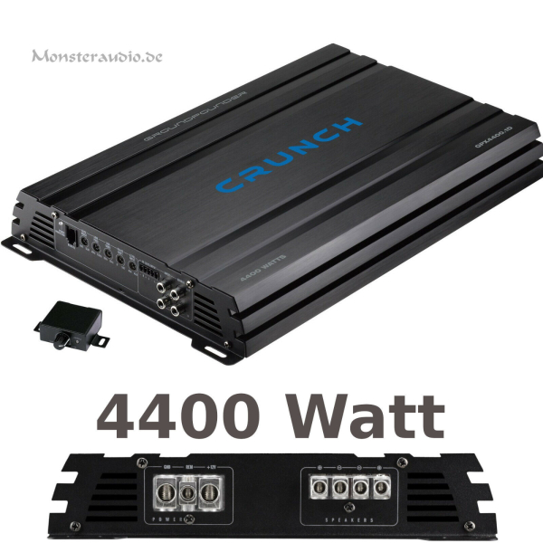 Crunch GPX-4400.1D 1-Kanal Verstärker digital Endstufe GPX4400.1D