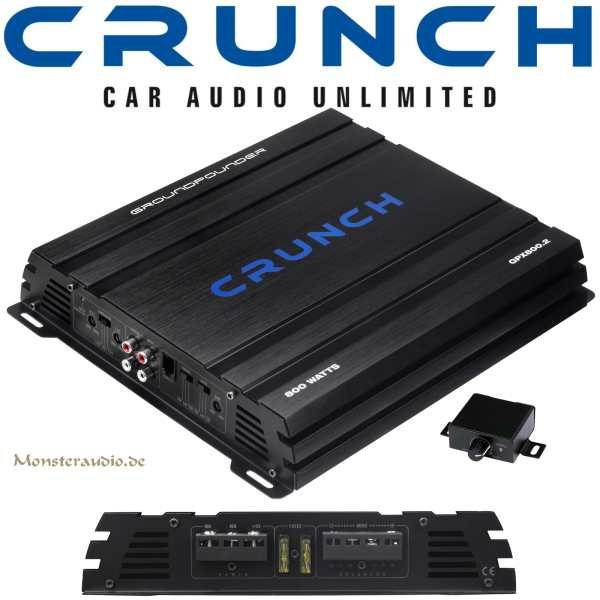 Crunch GPX-800.2 2-Kanal Verstärker Endstufe GPX800.2