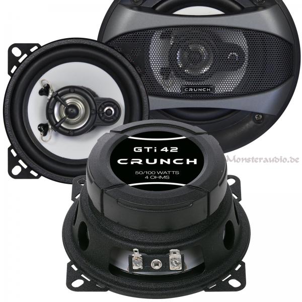 Crunch GTI-42 10cm 2-Wege Koaxial Lautsprecher 100mm 100 Watt GTI42