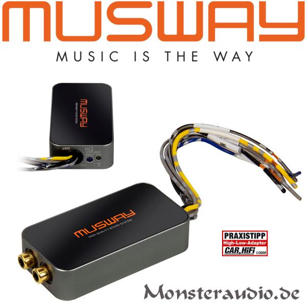 Musway HL2 High-Low-Level-Adapter Hochpegeladapter Konverter HL-2