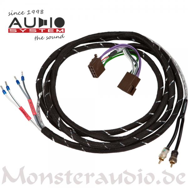 Audio System HLAC2-5M 2-Kanal High-Low-Adapter-Kabel ISO plug & play HLAC 2 5M