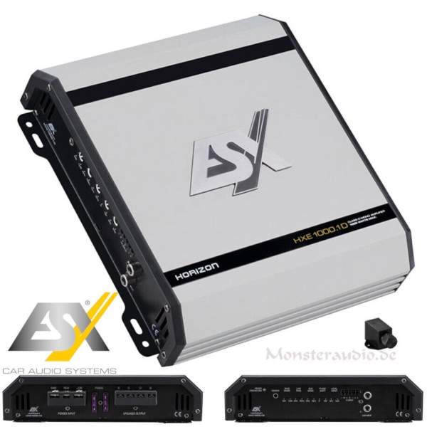 ESX Horizon HXE-1000.1D 1-Kanal Verstärker Digital Endstufe HXE1000.1D