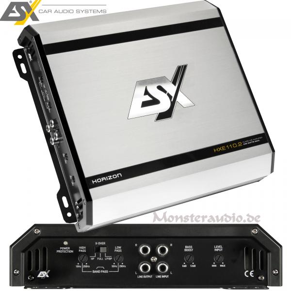 ESX Horizon HXE-110.2 2-Kanal Verstärker Endstufe HXE110.2