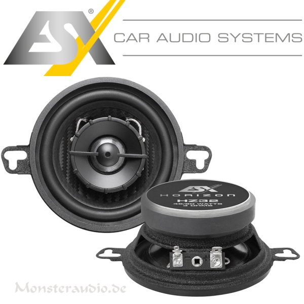 ESX HZ-32 8,7cm 2-Wege Koaxial Lautsprecher 87mm HZ32