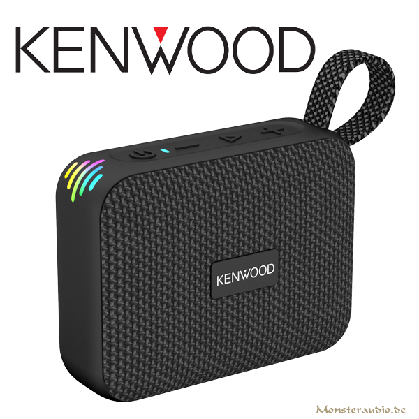 Kenwood AS-60BT-B Portabler Mini Bluetooth-Lautsprecher AS-60BT schwarz AS60BTB