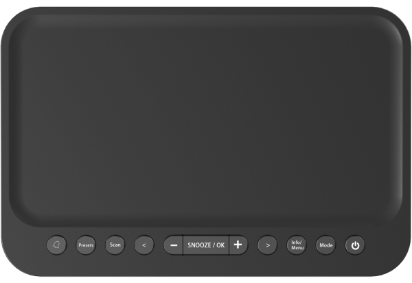 Kenwood CR-ST40DAB-B Radiowecker mit DAB+ FM UKW Radio Blueooth USB AUX-IN CRST40DABB