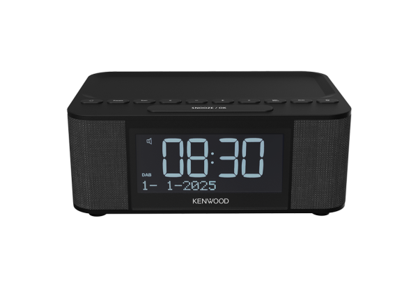 Kenwood CR-ST55DAB-B Radiowecker mit ASA Warnfunktion DAB+ FM UKW Radio Blueooth USB AUX-IN CRST55DAB schwarz