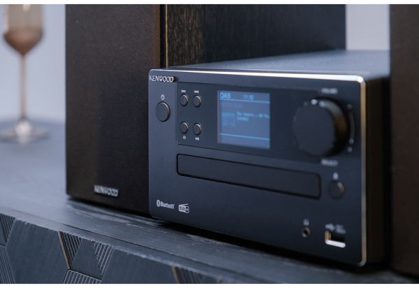 Kenwood M-725DAB-B Stereoanlage mit DAB FM UKW Blueooth USB CD Heim-Audio kompakt M-725DABB
