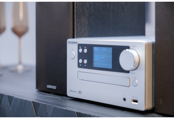 Kenwood M-725DAB-S Stereoanlage mit DAB FM UKW Blueooth USB CD Heim-Audio kompakt M-725DABS
