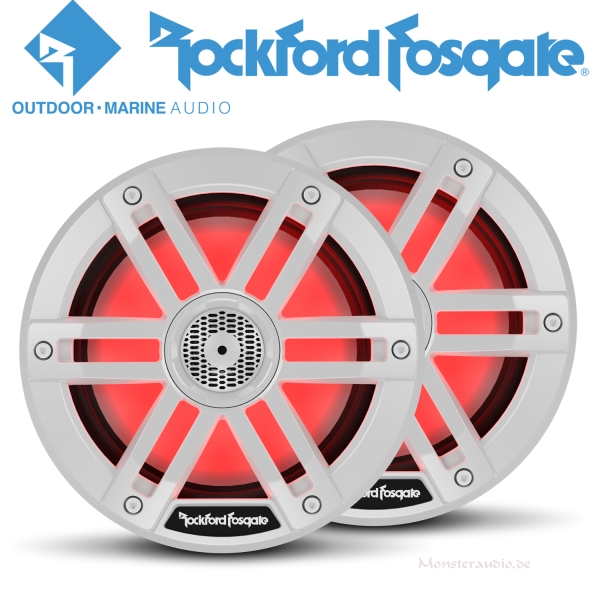 Rockford Fosgate M1-65 16,5cm Decken-Lautsprecher Marine Boxen Boot Bad M165  weiß 300 Watt