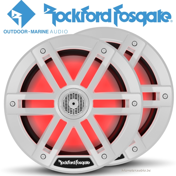 Rockford Fosgate M1-8 20cm Marine Lautsprecher M18 weiß 600 Watt