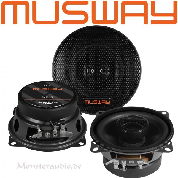 Musway ME-42 10cm 2-Wege Koaxial Lautsprecher 100mm ME42 120 Watt