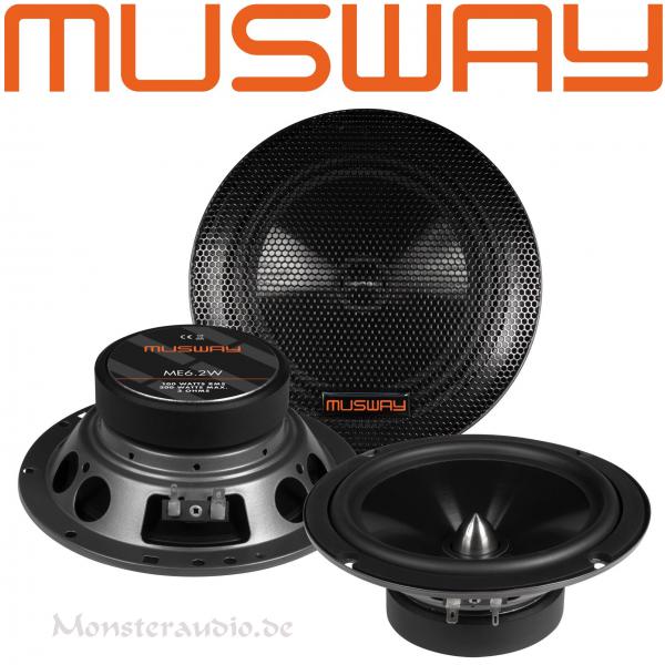 Musway ME-6.2W 16,5cm Kicker Kickbass-Lautsprecher 165mm 250 Watt ME6.2W