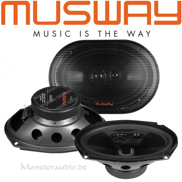 Musway ME-693 6x9" 15x23cm 3-Wege Triax Lautsprecher oval ME693 250 Watt
