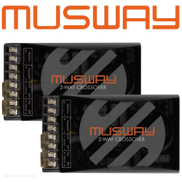 Musway MG2X 2-Wege Frequenzweiche Lautsprecher Weiche (paar)