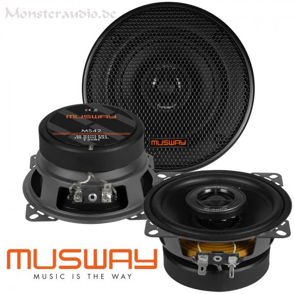 Musway MS-42 10cm 2-Wege Koaxial Lautsprecher 100mm MS42 120 Watt