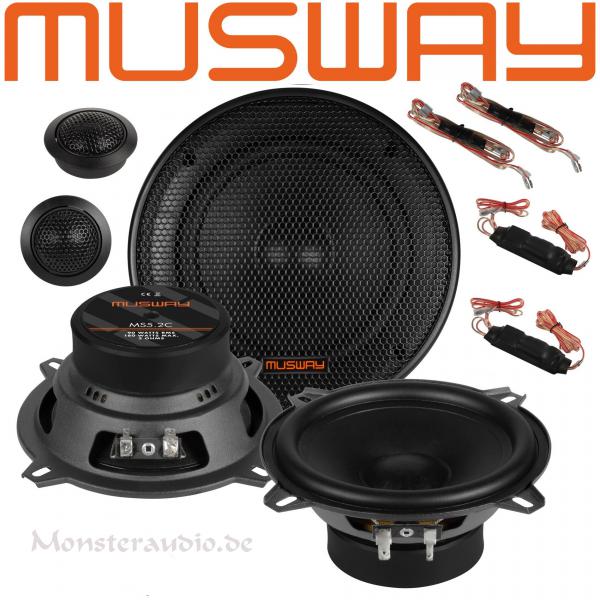 Musway MS-5.2C 13cm 2-Wege Komponenten Lautsprecher 130mm MS5.2C 180 Watt