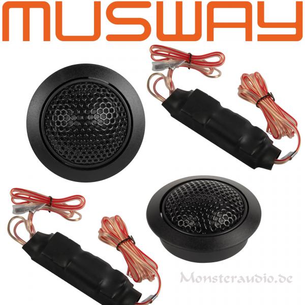 Musway MS-6.2T 25mm Gewebe Neodym Hochtöner + Frequenzweiche 200 Watt MS6.2T