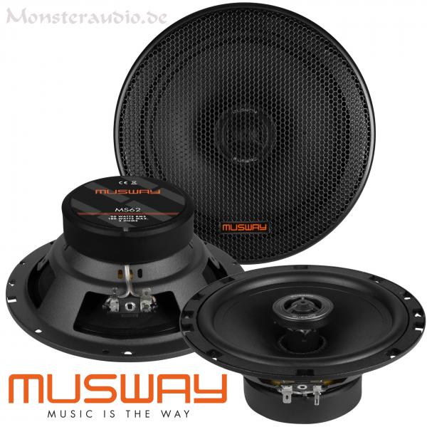 Musway MS-62 16,5cm 2-Wege Koaxial Lautsprecher 165mm MS62 180 Watt