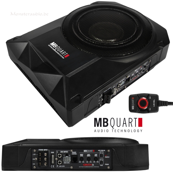 MB Quart QB201A 20cm Aktivsubwoofer Untersitz Sub + Verstärker 250 Watt QB-201A