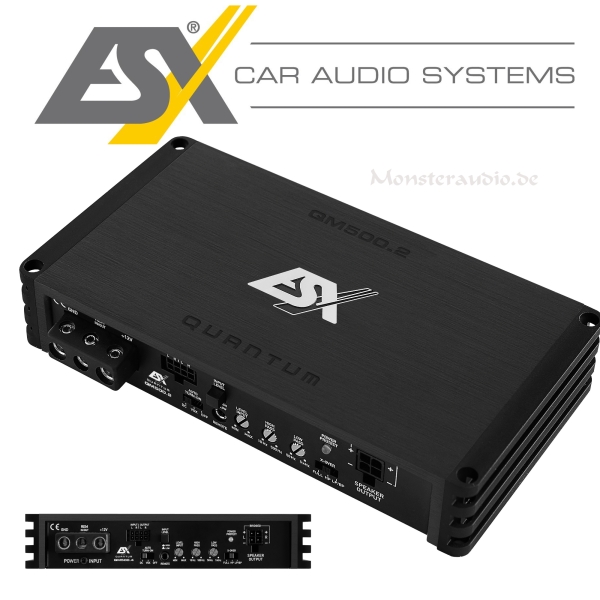 ESX QM500.2 2-Kanal Digital Verstärker Endstufe Quantum QM-500.2