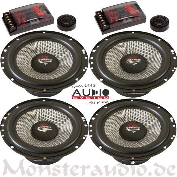 Audio System R-165-4 EVO 16,5cm Doppel-Komponenten Lautsprecher 165mm 560 Watt Radion R165-4