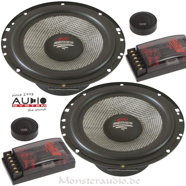 Audio System R-165 EVO 16,5cm 2-Wege Komponenten Lautsprecher 165mm 280 Watt Radion R165