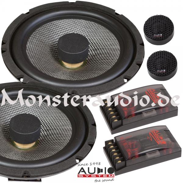 ANGEBOT Audio System R-165 FLAT EVO 16,5cm 2-Wege Komponenten Lautsprecher 165mm 260 Watt Radion R165 Flach