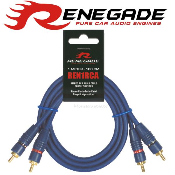 Renegade REN1RCA 1.0M Cinchkabel 2-Kanal 1m REN-1RCA