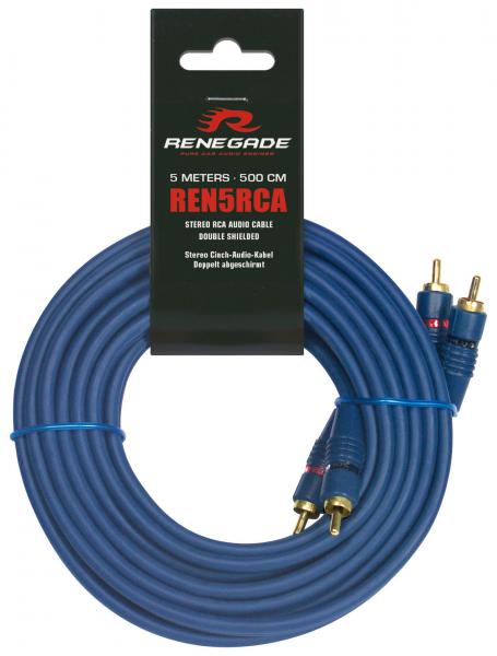 Renegade REN5RCA 5.0M Cinchkabel 2-Kanal 5m REN-5RCA