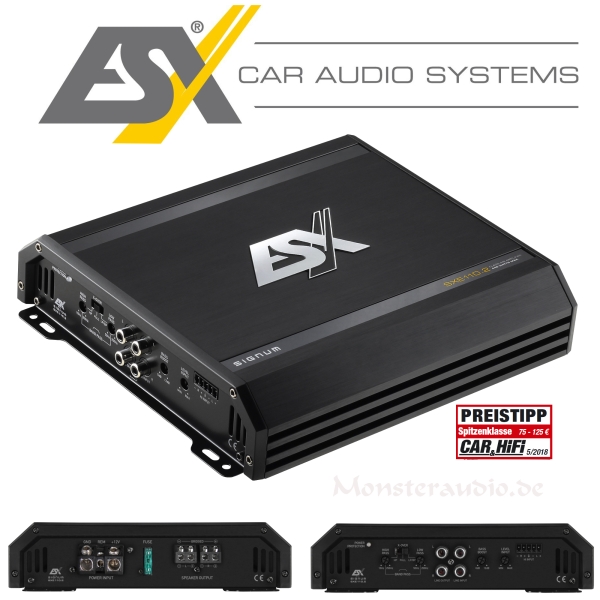 ESX SXE110.2 2-Kanal Verstärker Endstufe Signum SXE-100.2
