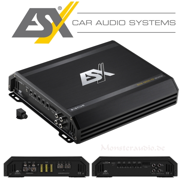 ESX SXE1200.1D digitaler 1-Kanal Verstärker Endstufe Signum SXE-1200.1D