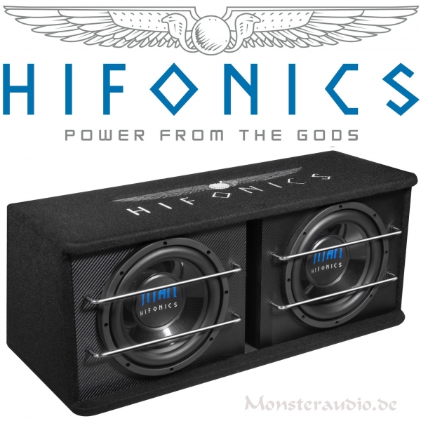Hifonics TD-250R 2x25cm Subwoofer Dual-Sub 1200 Watt TD250R