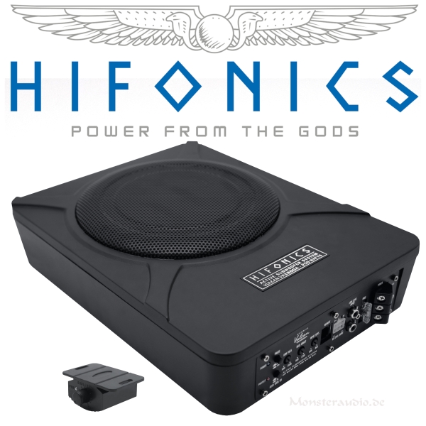 Hifonics VRX800A 20cm Aktivsubwoofer Untersitz Sub + Verstärker 250 Watt VRX-800A