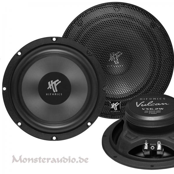 Hifonics Vulcan VX-6.2W 16,5cm Kicker Kickbass-Lautsprecher 165mm 200 Watt VX6.2W