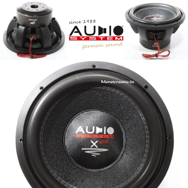 Audio System X-12 EVO 30cm Subwoofer 1500 Watt X12 EVO
