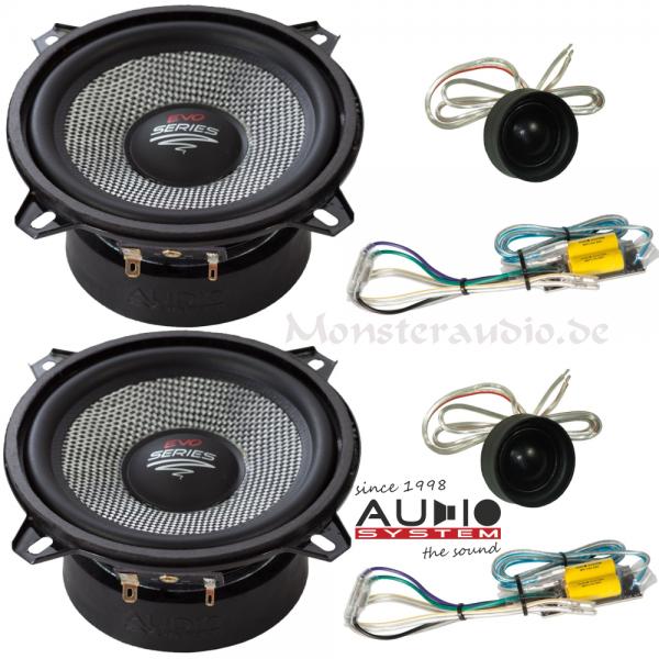 Audio System X-130 EM EVO 13cm 2-Wege Komponenten Lautsprecher 130mm 260 Watt X--ion X130 easy mount