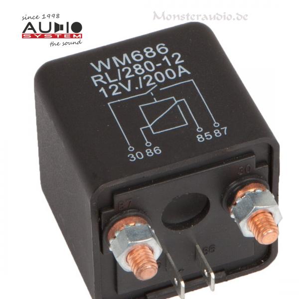 Audio System Z-RELAY 200A Trennrelais Lastrelais 200 Ampere 12V Auto Batterie