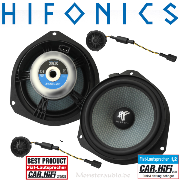 Hifonics ZSX6.2C Citroen Jumper Fiat Ducato Peugeot Boxer Opel Movano Ford Ka Lautsprecher Set ZSX-6.2C