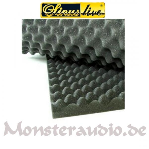 Sinuslive ANS Akustik Noppenschaum-Matte 90x40x2cm Dämmmaterial (Gesamt 0,36m², Grundpreis 24,97 €/m²) Akustiknoppenschaummatte