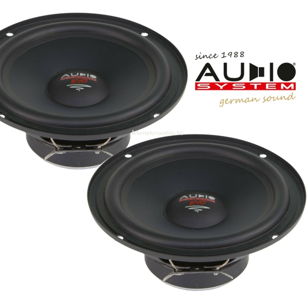 Audio System AS 165 EM EVO 16,5cm Kicker Kickbass-Lautsprecher 165mm 280 Watt AS165EM