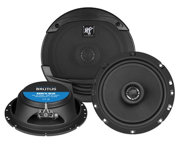 Hifonics Brutus BRX-62 16,5cm 2-Wege Koaxial Lautsprecher 165mm 180 Watt BRX62