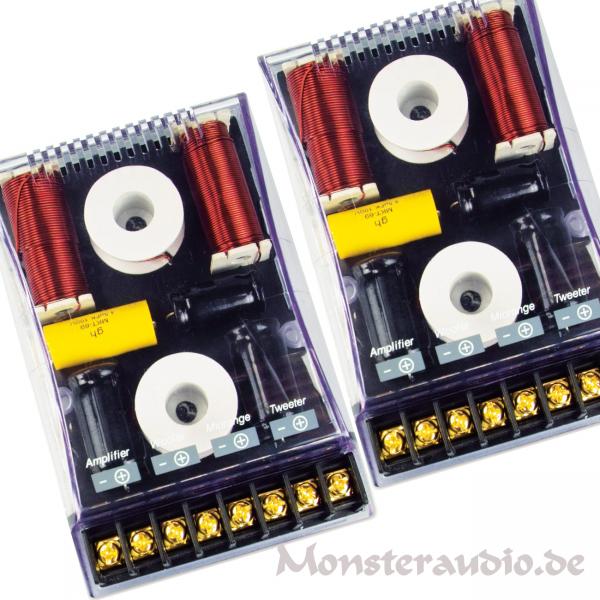 Sinuslive CR-345 3-Wege Frequenzweiche Lautsprecher Weiche 300 Watt CR345 (paar)