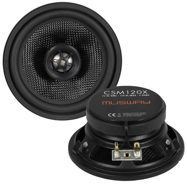 Musway CSM-120X 12cm 2-Wege Koaxial Lautsprecher 120mm 150 Watt CSM120X