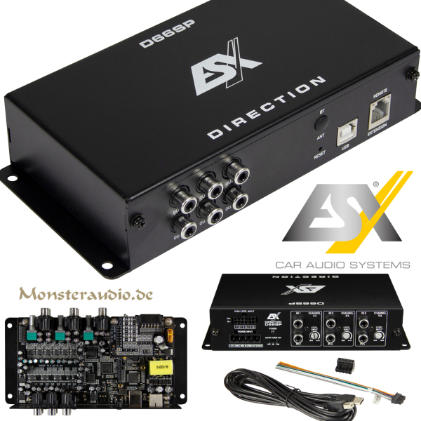 ESX Direction D66SP 6-Kanal DSP digitaler Soundprozessor D66 SP